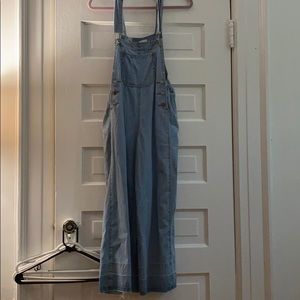 NWOT wide leg Denim overalls